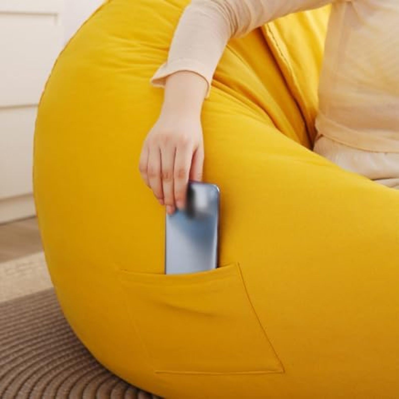 Amazon.co.jp: ビーズクッション ソファー 豆袋 ミニ マイクロビーズ